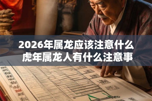 2026年属龙应该注意什么 虎年属龙人有什么注意事项