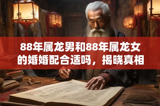 88年属龙男和88年属龙女的婚婚配合适吗，揭晓真相！