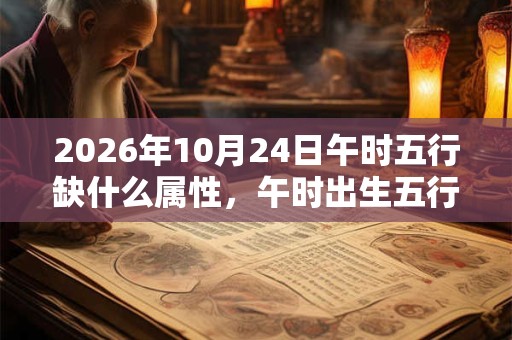 2026年10月24日午时五行缺什么属性，午时出生五行缺什么