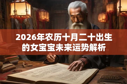 2026年农历十月二十出生的女宝宝未来运势解析