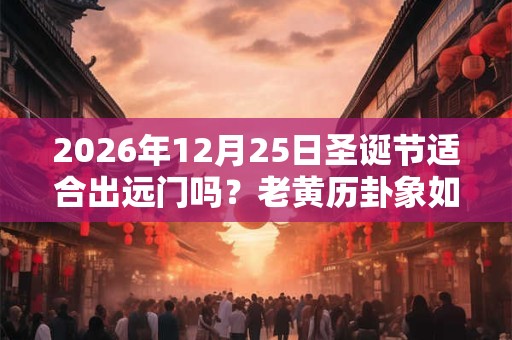 2026年12月25日圣诞节适合出远门吗?老黄历卦象如何? 2026年12月25日圣诞节适合出远门吗?老黄历卦象如何?