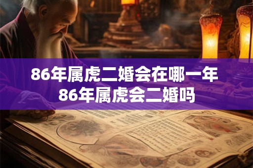86年属虎二婚会在哪一年 86年属虎会二婚吗 86年属虎二婚会在哪一年 86年属虎会二婚吗