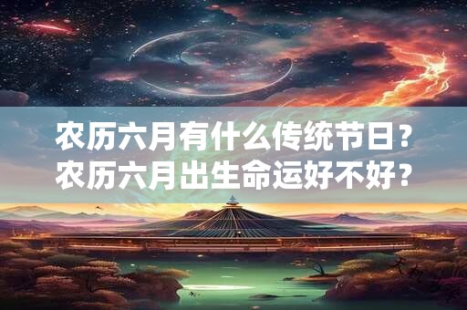 农历六月有什么传统节日？农历六月出生命运好不好？