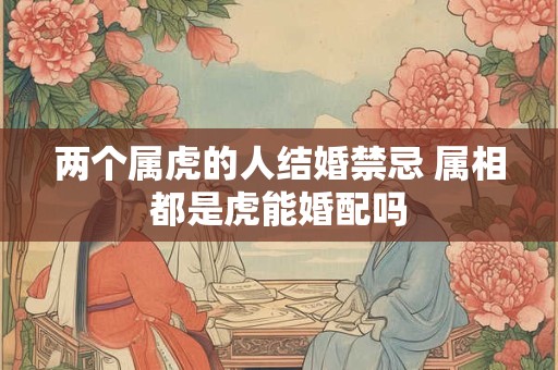 两个属虎的人结婚禁忌 属相都是虎能婚配吗