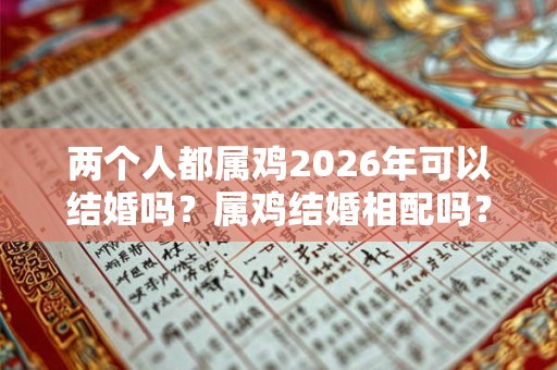 两个人都属鸡2026年可以结婚吗？属鸡结婚相配吗？