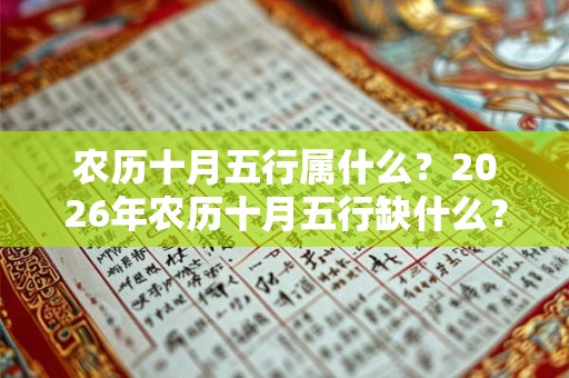 农历十月五行属什么？2026年农历十月五行缺什么？