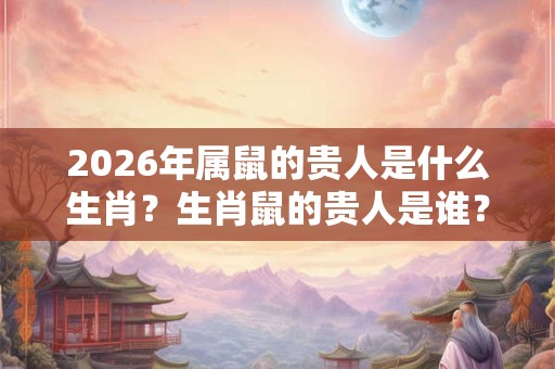 2026年属鼠的贵人是什么生肖？生肖鼠的贵人是谁？