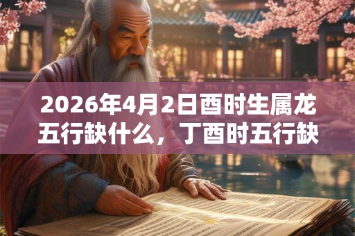 2026年4月2日酉时生属龙五行缺什么,丁酉时五行缺什么 2026年4月2日酉时生属龙五行缺什么,丁酉时五行缺什么