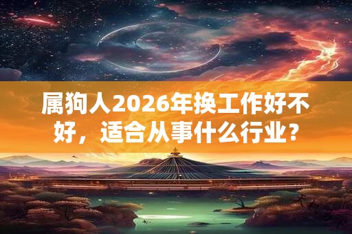 属狗人2026年换工作好不好，适合从事什么行业？