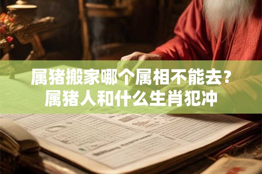 属猪搬家哪个属相不能去？属猪人和什么生肖犯冲