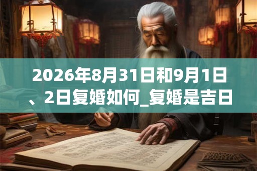 2026年8月31日和9月1日、2日复婚如何_复婚是吉日吗