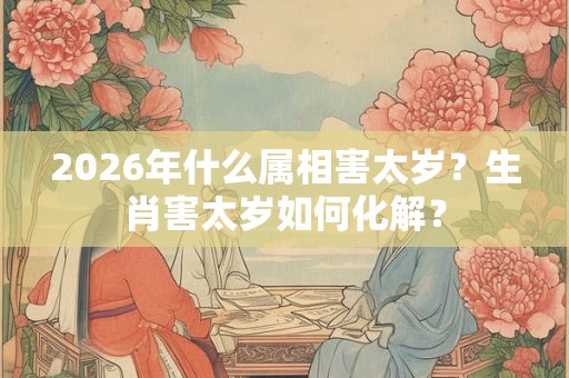 2026年什么属相害太岁？生肖害太岁如何化解？