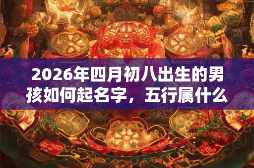 2026年四月初八出生的男孩如何起名字，五行属什么