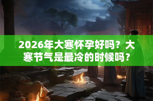 2026年大寒怀孕好吗？大寒节气是最冷的时候吗？