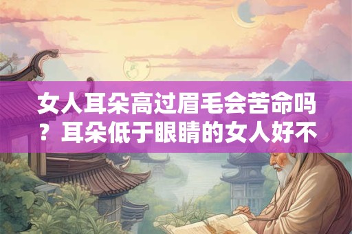 女人耳朵高过眉毛会苦命吗？耳朵低于眼睛的女人好不好？