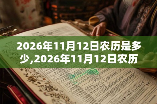 2026年11月12日农历是多少,2026年11月12日农历表