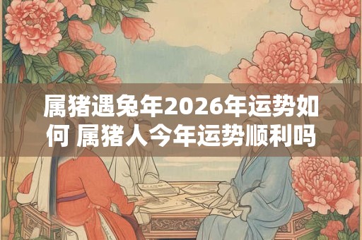 属猪遇兔年2026年运势如何 属猪人今年运势顺利吗