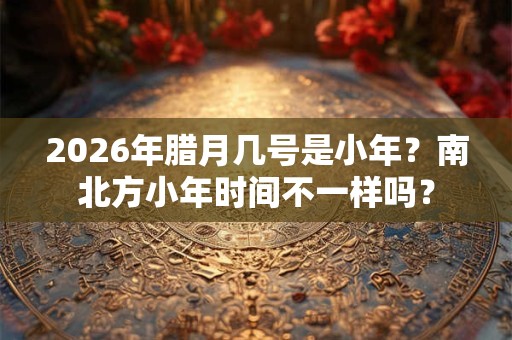 2026年腊月几号是小年?南北方小年时间不一样吗? 2026年腊月几号是小年?南北方小年时间不一样吗?