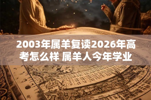 2003年属羊复读2026年高考怎么样 属羊人今年学业运势如何
