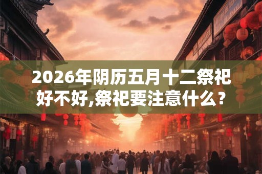 2026年阴历五月十二祭祀好不好,祭祀要注意什么？