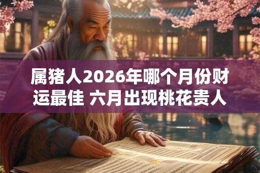 属猪人2026年哪个月份财运最佳 六月出现桃花贵人