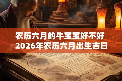 农历六月的牛宝宝好不好 2026年农历六月出生吉日