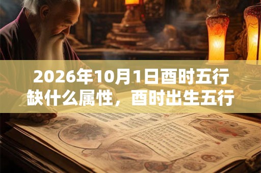 2026年10月1日酉时五行缺什么属性，酉时出生五行缺什么