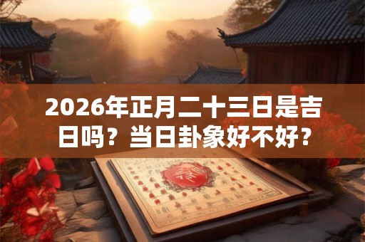 2026年正月二十三日是吉日吗?当日卦象好不好? 2026年正月二十三日是吉日吗?当日卦象好不好?