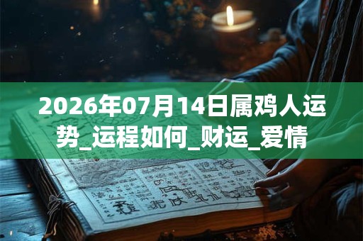 2026年07月14日属鸡人运势_运程如何_财运_爱情