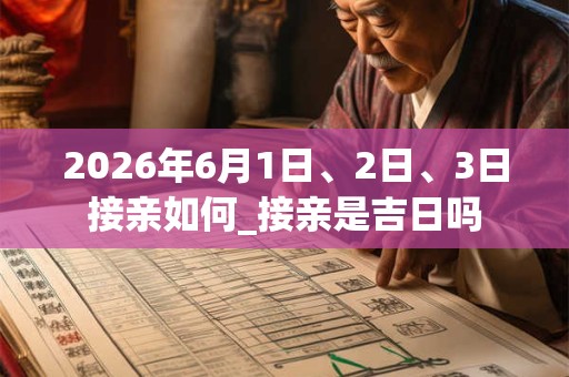 2026年6月1日、2日、3日接亲如何_接亲是吉日吗