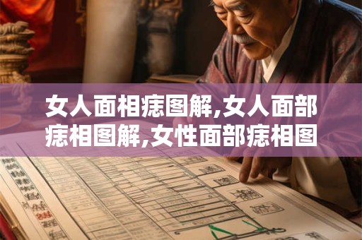 女人面相痣图解,女人面部痣相图解,女性面部痣相图解,女人脸上