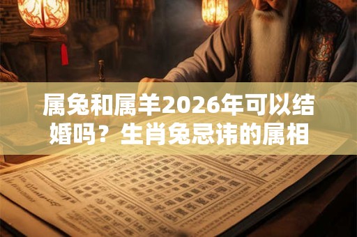 属兔和属羊2026年可以结婚吗？生肖兔忌讳的属相