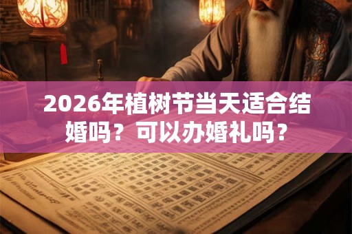 2026年植树节当天适合结婚吗？可以办婚礼吗？