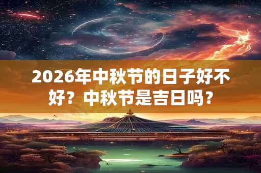 2026年中秋节的日子好不好？中秋节是吉日吗？