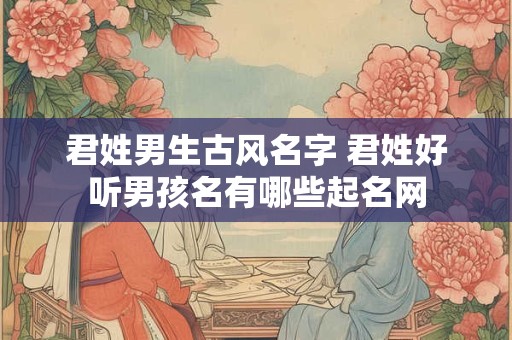 君姓男生古风名字 君姓好听男孩名有哪些起名网
