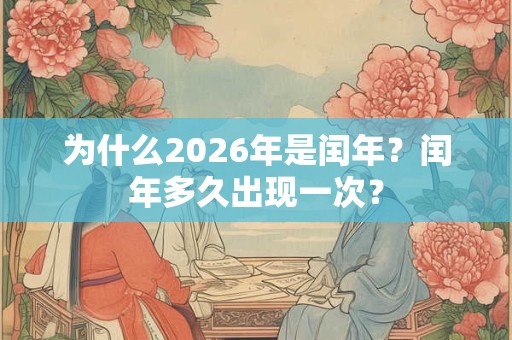 为什么2026年是闰年？闰年多久出现一次？