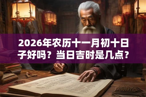 2026年农历十一月初十日子好吗？当日吉时是几点？