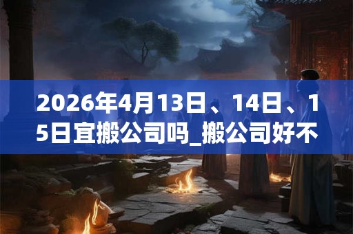 2026年4月13日、14日、15日宜搬公司吗_搬公司好不好