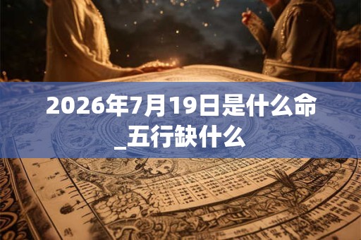 2026年7月19日是什么命_五行缺什么