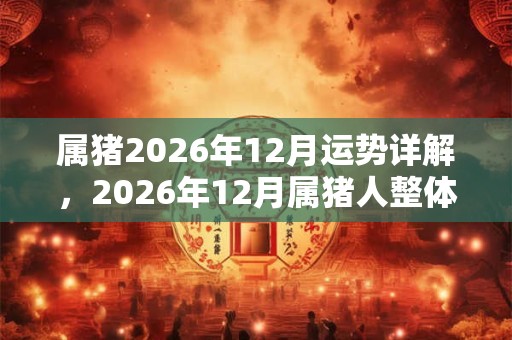 属猪2026年12月运势详解，2026年12月属猪人整体运势分析