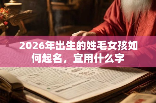 2026年出生的姓毛女孩如何起名，宜用什么字
