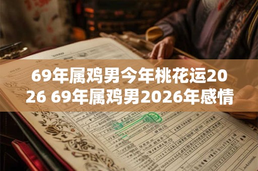 69年属鸡男今年桃花运2026 69年属鸡男2026年感情运势
