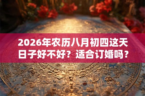 2026年农历八月初四这天日子好不好？适合订婚吗？
