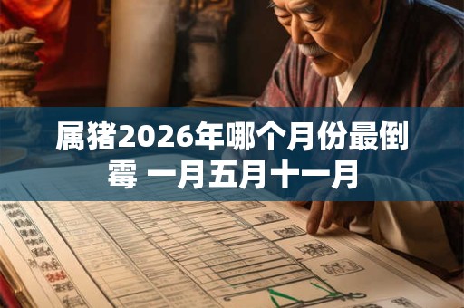 属猪2026年哪个月份最倒霉 一月五月十一月