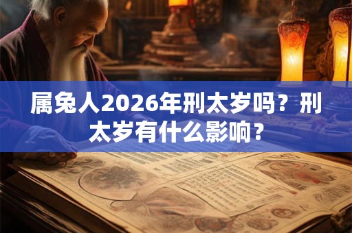 属兔人2026年刑太岁吗？刑太岁有什么影响？