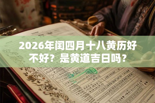 2026年闰四月十八黄历好不好？是黄道吉日吗？