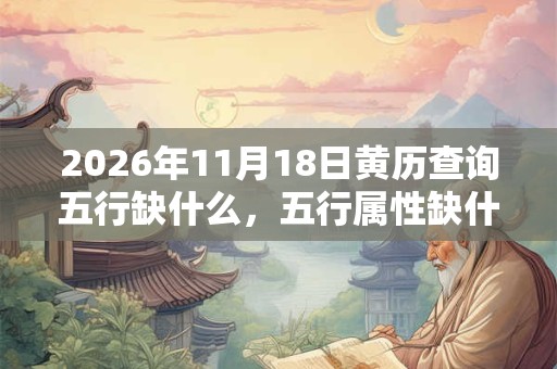 2026年11月18日黄历查询五行缺什么，五行属性缺什么