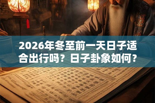 2026年冬至前一天日子适合出行吗？日子卦象如何？