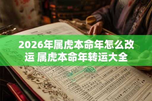 2026年属虎本命年怎么改运 属虎本命年转运大全
