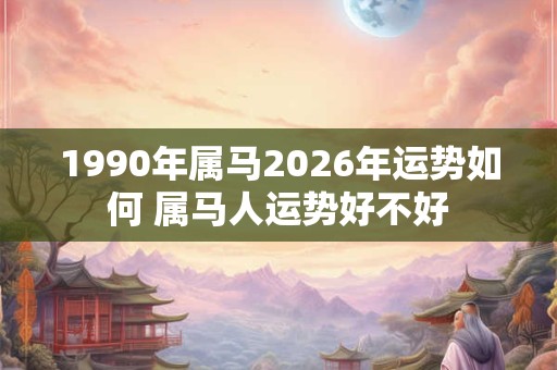 1990年属马2026年运势如何 属马人运势好不好